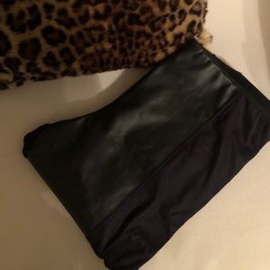 leather and suede leggings